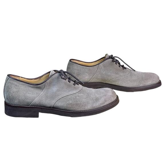 Antonio Maurizi Taupe Suede Derby Shoes Mens Leather Lace Up Size EU 41 US 8 main image 9